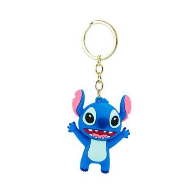 Imagem de Chaveiro Metal e Silicone Stitch 6cm para Presente Lembrancinha Desenh