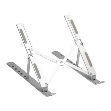 Imagem de Suporte para Notebook Ajustável, 6 Ângulos, Alumínio, Dobrável, Compatível com 10-17 Polegadas, Ergonômico