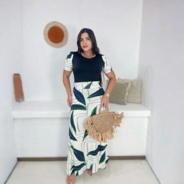 Imagem de Conjunto Longo Plus Size Julia Moda Evangélica Feminina - Miss Flower,