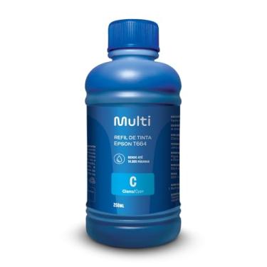 Imagem de Refil De Tinta Para Impressoras Epson 250Ml Ciano - RF014