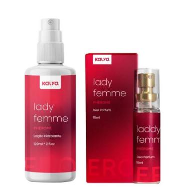 Imagem de Kit Lady Femme Perfume Feromonio e Loção Hidratante - Kalya