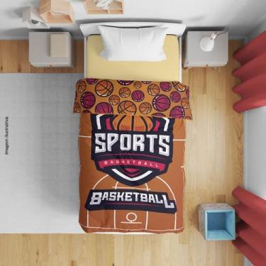 Imagem de Manta Soft Basquete Criança Menino 1,50mx2,20m - PRESENTE-BRINDE