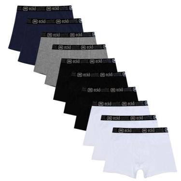 Imagem de Kit 10 Cuecas Masculinas Boxer Cotton Basic Ecko Unltd, Sortida, GG