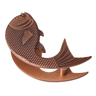 Imagem de Puxadores de porta de celeiro Puxadores de porta grande de carpa, adequado para porta de madeira, maçanetas de porta de vidro/preto/pacote com 2 50 cm (latão 1 pacote 20 cm)