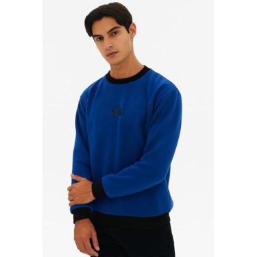 Imagem de Blusa Moletom Masculina Gola Careca Polo Wear Azul Claro, Azul claro, 