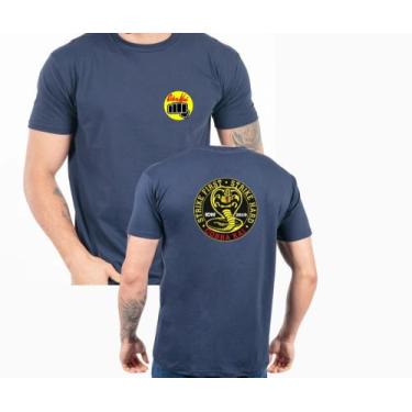 Imagem de Camiseta estampada Karate Kid Cobra Kai - kiros, Azul marinho, M