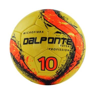 Imagem de Bola dalponte 10 futsal profissional amarela