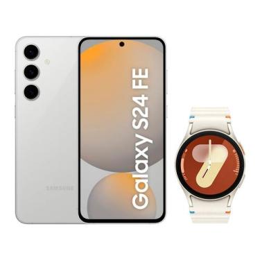 Imagem de Smartphone Samsung Galaxy S24 FE 128GB Cinza  - 5G + Smartwatch Watch7