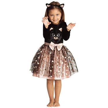 Imagem de Wizland Cute Cat Costumes for girls,Girls Dress,Child kids Cat Role Play Costume for Halloween,Dress Up Party and Role play Cosplay.5-6years