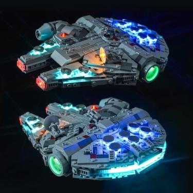 Imagem de BrickBling LED Light Compatible with Lego A New Hope Millennium Falcon 25th Anniversary Buildable Starship, Compatible with Lego 75375-No Model