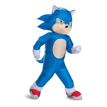 Imagem de Disguise Fantasia infantil inflável Sonic Movie 1, tamanho único