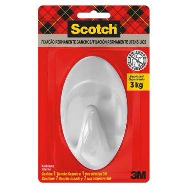 Imagem de Gancho adesivo Scotch branco Grande (G) HB004683577 3M