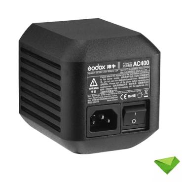 Imagem de Godox AC400 CA Adaptador de fonte de unidade de alimentação com cabo de 5 m para monoluzes Godox AD400 Pro All-in-One Flash Strobe externo (Godox AC-400 para AD400Pro)