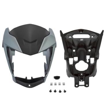 Imagem de Kit Frente Carenagem Farol Mascara Aranha Honda Cg Titan 160 2022 A 2024 Todas Cores Sem Bloco(Prata Ibíuna)