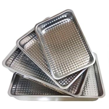 Imagem de Kit Conjunto 4 Formas Assadeiras Martelada Alta Para Bolo