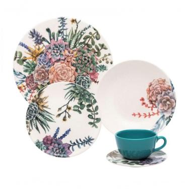 Imagem de Aparelho De Jantar 20 Peças Ceramica Unni Bothanica