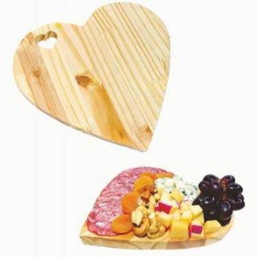 Imagem de Tabua De Frios Coração Pinus 24,5x23x1,5