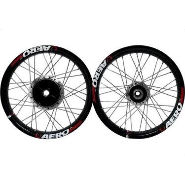 Imagem de Par Roda Aro Alumínio Viper Aero Titan Fan 150 160 Start 4mm Disco