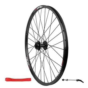 Imagem de Rodas Dianteiras De Bicicleta Para 26 "mountain Bike Parede Dupla Aro De Liga Freio A Disco De Liberação Rápida 951g 32 Furos, Black