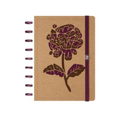 Imagem de Caderno de Disco ISCOOL Médio Flore(Ser) Hortência Kraft