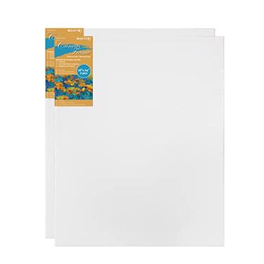Imagem de MAHITOI Moldura De Madeira Gesso Com 2 Peças Algodão Esticado, 45,7 Cm X 60,9 Cm, Dupla Camada Primer Para Alisar A Superfície E Reduzir Absorção, Tintas Acrílicas Óleo, Sem Ácido, Em Branco Peso Mé