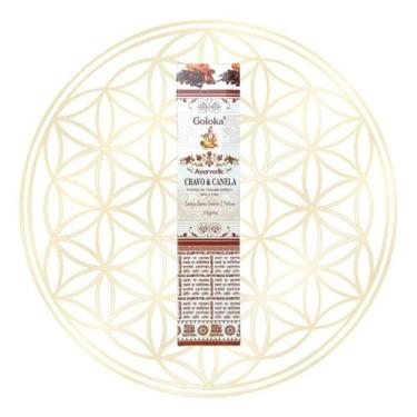 Imagem de Incenso Goloka Indiano Vareta Linha Ayurvedic - AROMAS, Cravo e Canela