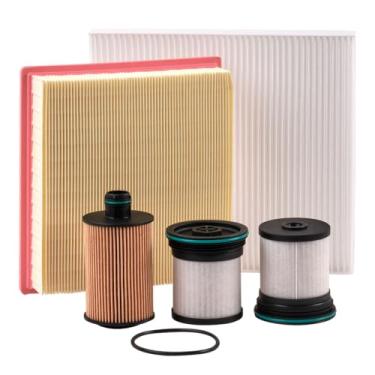 Imagem de Doc's Diesel Kit combo de filtro DGF408+D10232+DPA10236+D3889 | Compatível com Jeep Grand Cherokee 3.0L Diesel 2014-2020 | Substitui 04726067AA, 68229402AA, 04861688AA, 68079487AA