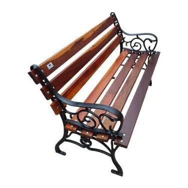 Imagem de Banco de madeira para jardim frances 7 reguas 120 cm - MOVEIS IMPERADO