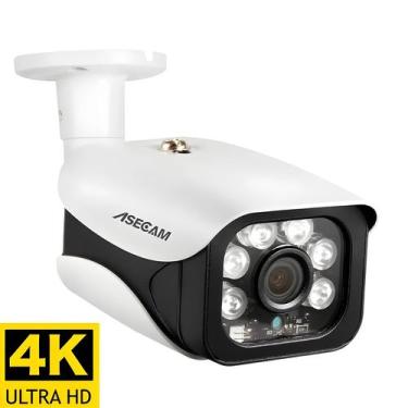 Imagem de Câmera IP Externa 4K 8MP H.265 Onvif POE Night Vision IR 4MP CCTV Bull