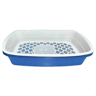 Imagem de Caixa De Areia Inteligente Gatos Furba Com Tela (Azul)