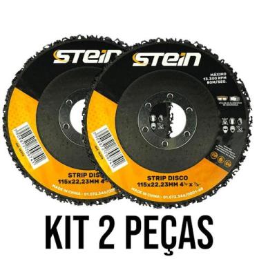 Imagem de 2 Peças Disco Strip Stein 115 mm (4,5") x 22,2 mm  Limpeza de Tinta, F