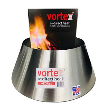 Imagem de Calor direto VORTEX (IN) para churrasqueiras a carvão, tamanho médio - para Weber Kettle 22 26,75 WSM Smokey Mountain XL Kamado XL Ovo verde grande