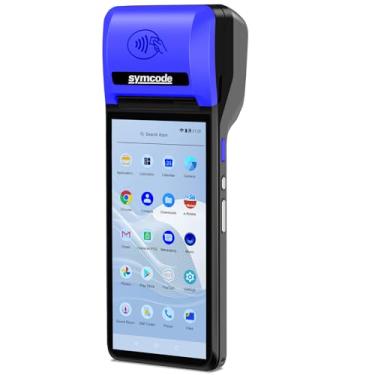 Imagem de symcode Impressora Térmica De Recibos Pos Pda, Terminal Móvel, Tela Sensível Ao Toque 5,99" Alta Resolução E Com Sistema Operacional Android 8.1 Integrado, Google Play Nfc
