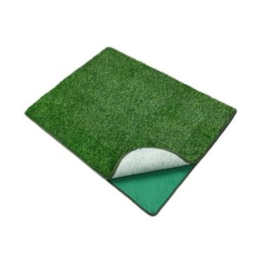 Imagem de Generic Tapete para gramado de animais de estimação, produtos de tapete de gramado reutilizáveis, fáceis de limpar, laváveis, grama artificial para, 93x71cm