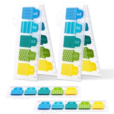 Imagem de Golcellia Abas adesivas para cadernos, 600 peças, marcadores de página de 5 padrões com bandeiras de índice de letras, abas de livros para fichários, estudo da Bíblia, escritório, material escolar