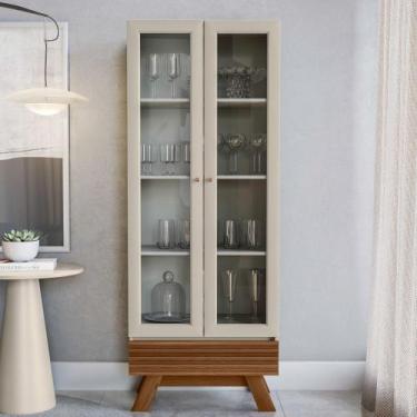 Imagem de Cristaleira Retrô 71cm Sofia Freijo/Off White - sallar home