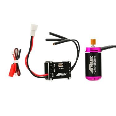 Imagem de NMNRC Motor sem escova 1224 4500kv e ESC sem escova de 25A para FMS Land/Rover 1/24 FCX24M Series Upgrades Part