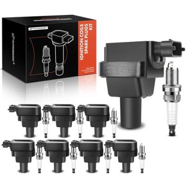 Imagem de A-Premium Conjunto Premium De 8 Bobinas Ignição E Velas Irídio Compatíveis Com Mercedes-Benz W210 E420 W140 S420 C140 S500 R129 Sl500 Cl600 S600 Sl600