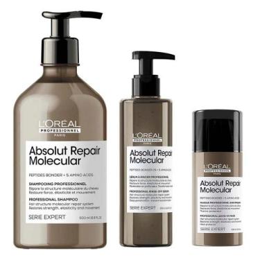Imagem de L'Oreal Professionnel Absolut Repair Molecular Kit  Leave-in + Sérum +