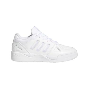 Imagem de adidas Tênis de basquete masculino Midcity cano baixo, Branco/Cinza, 38