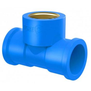 Imagem de Tê 90 Soldável com Bucha de Latão 25mm x 1/2" Tigre