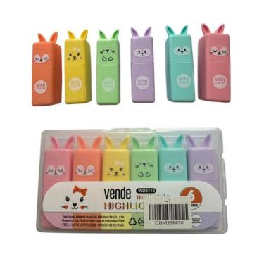 Imagem de Marca Texto Gel Kit Com 6 Cores Tom Pastel Ideal Para Bíblia - MLBpel