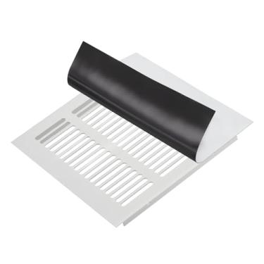 Imagem de PATIKIL Tampa de ventilação magnética de 20 cm x 20 cm, capa de registro de ar de parede de piso bloqueador de ventilação magnética para forno de lareira HVAC RV doméstico, branco