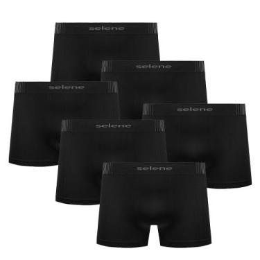 Imagem de Kit 6 Cuecas Microfibra Boxer Box Modelo Sem Costura Infantil Menino -