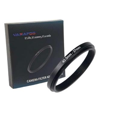 Imagem de Adaptador de anel de metal para cima/para baixo compatível com câmeras mirrorless DSLR Lens, conversor de rosca de filtro UV CPL ND, preto (40,5-37)