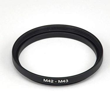 Imagem de Adaptador de anel de acoplamento de metal M42 para M43 macho para fêmea 42 mm a 43 mm M42-M43 para telescópio de filtro de lente