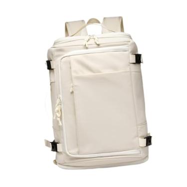 Imagem de Colaxi Mochila grande de viagem, mochila casual para camping, esportes, ioga, atividades ao ar livre, Branco