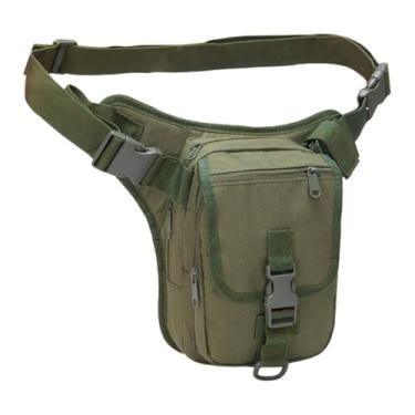 Imagem de predolo Bolsa de perna dobrável, bolsa de utilidades para homens e mulheres, cinto, pochete, de coxa para ciclismo, acampamento, caminhada, ciclismo, Verde
