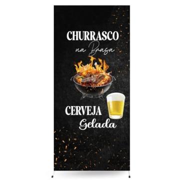 Imagem de Painel Lateral Romano Veste Fácil 0,90x2,20m Churrasco (PLCHO0004)