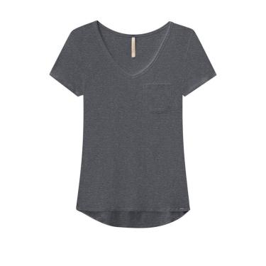 Imagem de Blusa Feminina Manga Curta Básica Mullet Viscose - Lunender-Feminino